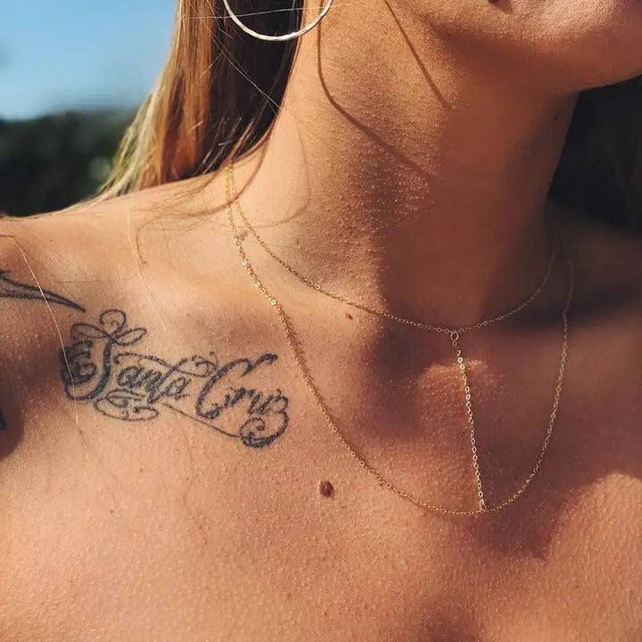 Drippin' in Gold Choker To Necklace